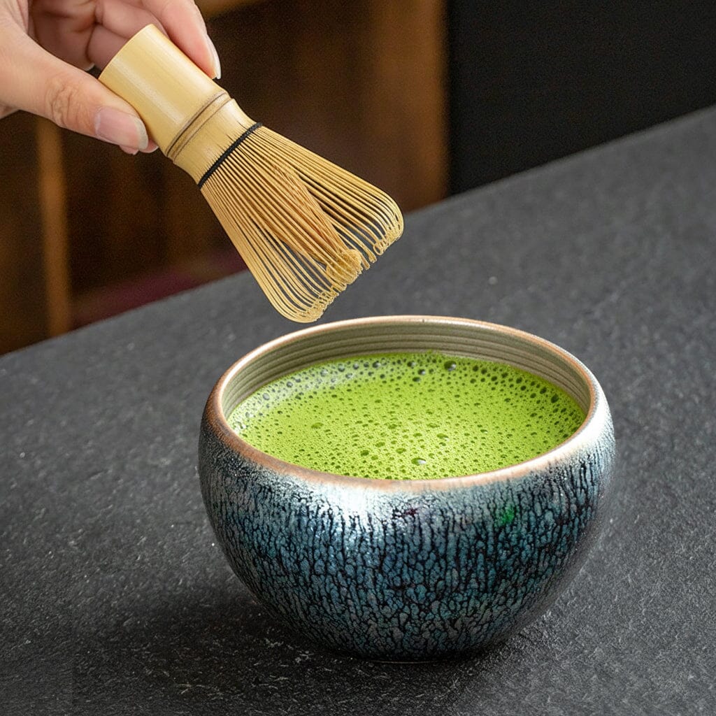 Glacier Matcha Bowl Matcha Bowls Tenmokus