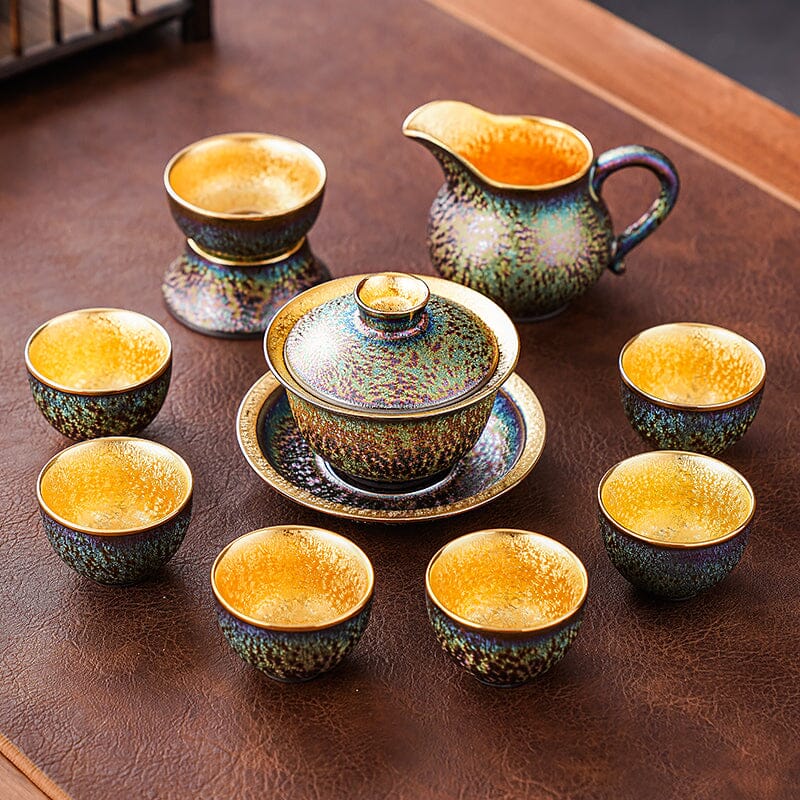 Golden Magic Tea Set Tea Set Tenmokus