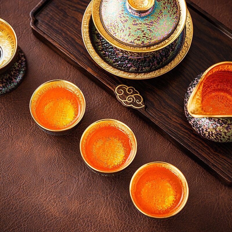 Golden Magic Tea Set Tea Set Tenmokus