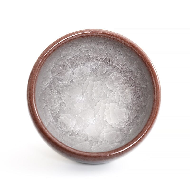 Ivory Rift Tea Cup Tenmokus