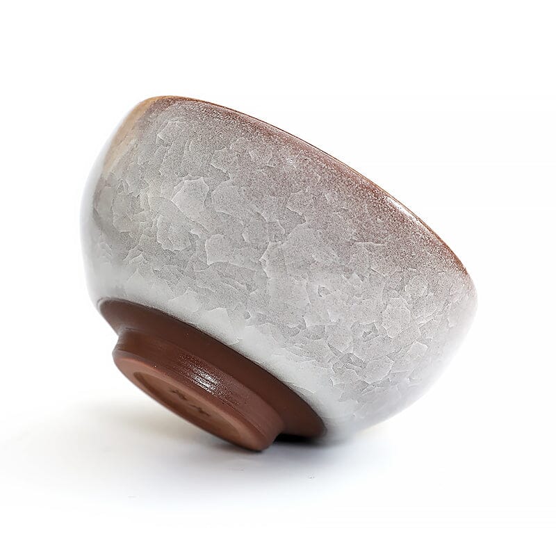 Ivory Rift Tea Cup Tenmokus