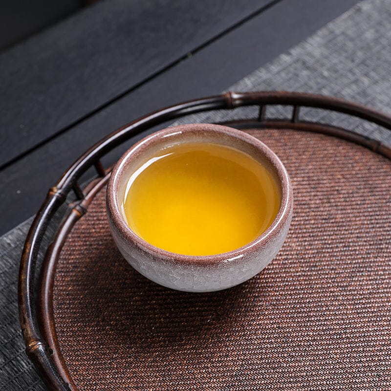 Ivory Rift Tea Cup Tenmokus