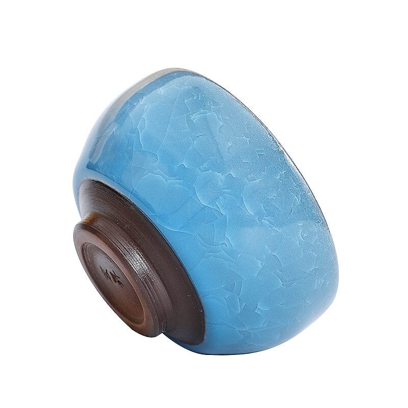 Lake Blue Tea Cup Tenmokus