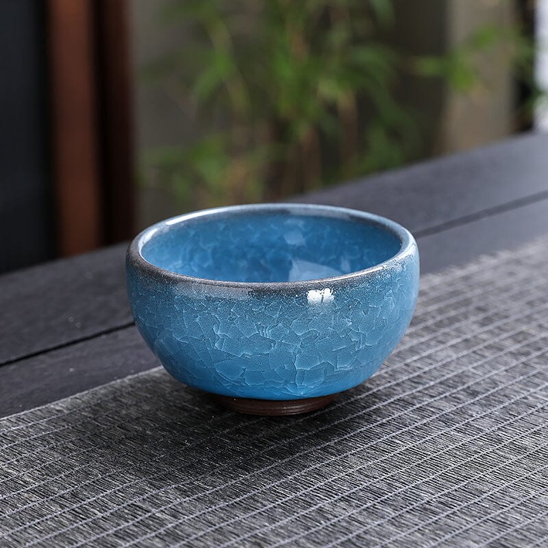 Lake Blue Tea Cup Tenmokus