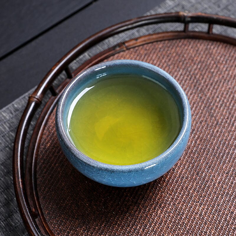 Lake Blue Tea Cup Tenmokus