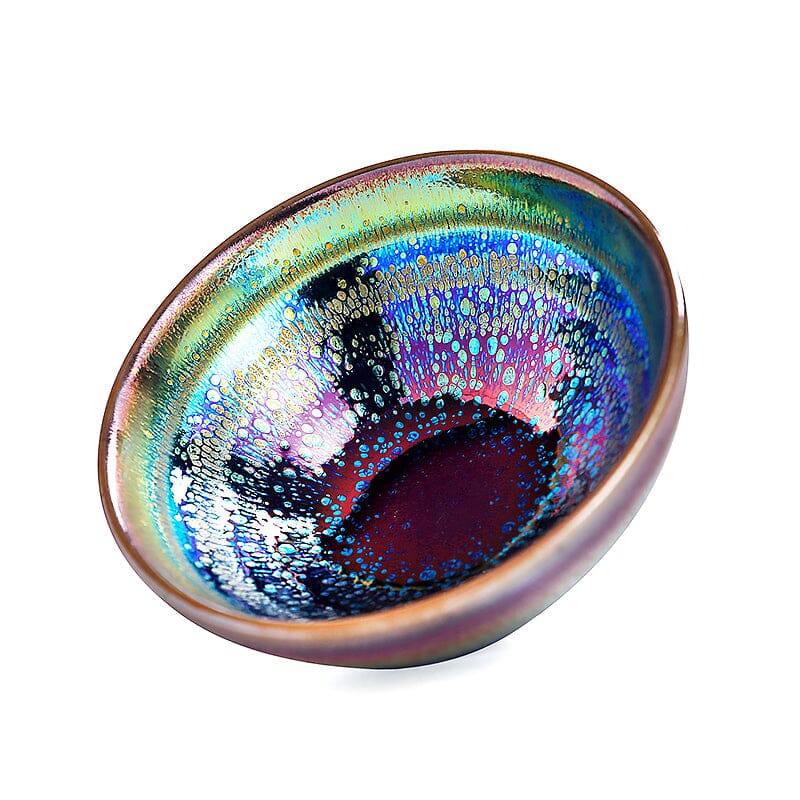 Rainbow Shower Tea Cup Tenmokus