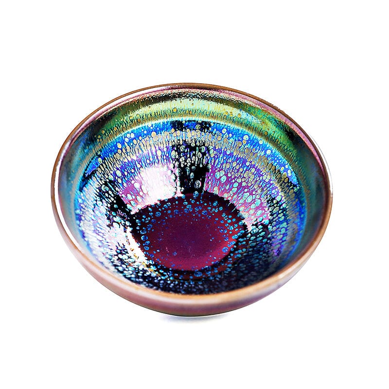 Rainbow Shower Tea Cup Tenmokus
