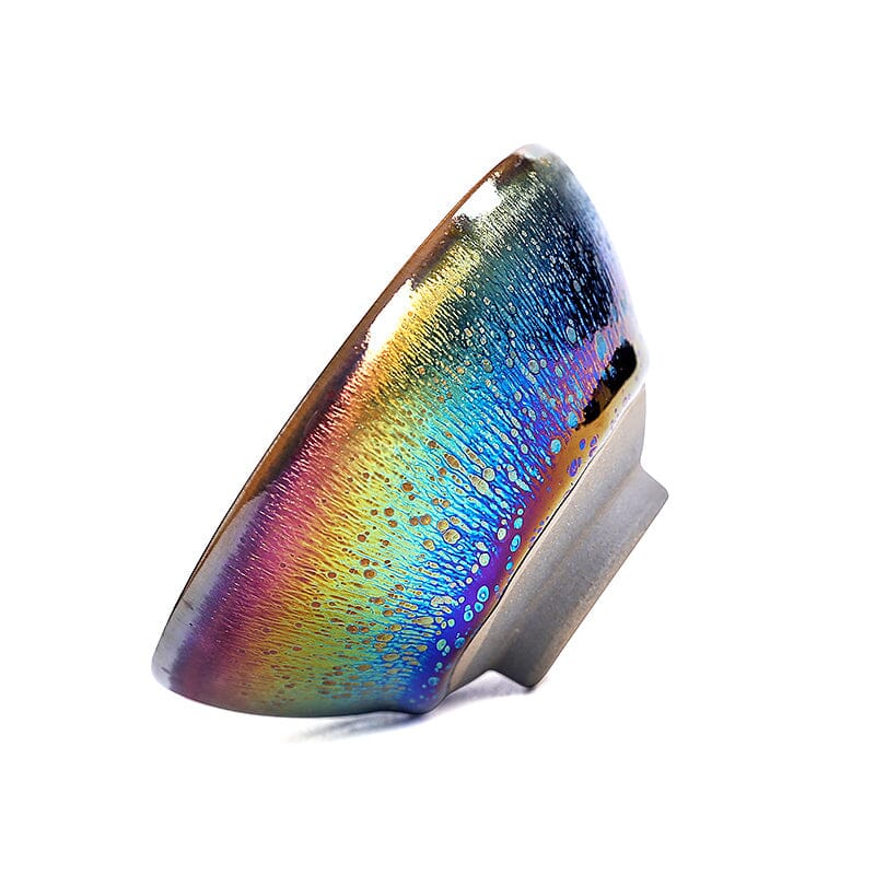 Rainbow Shower Tea Cup Tenmokus