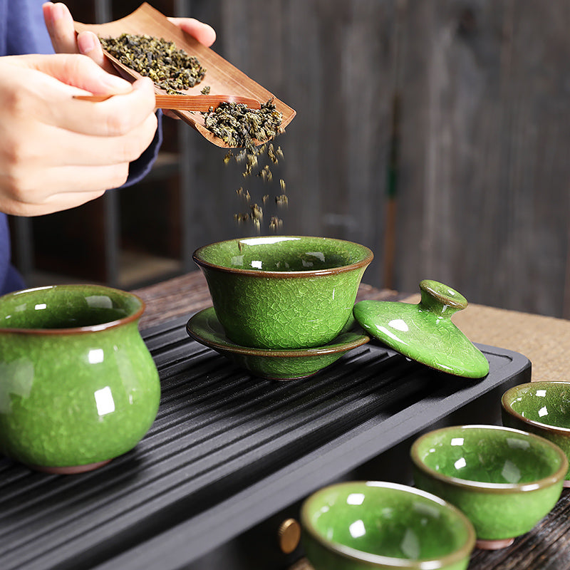 Emerald Tea Set Tea Set Tenmokus