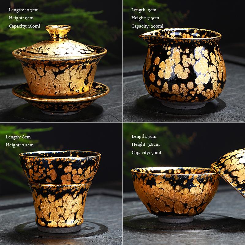 Gold Tea Set Tea Set Tenmokus