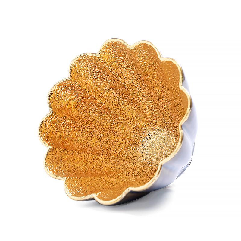 Golden Flower Tea Cup Tenmokus