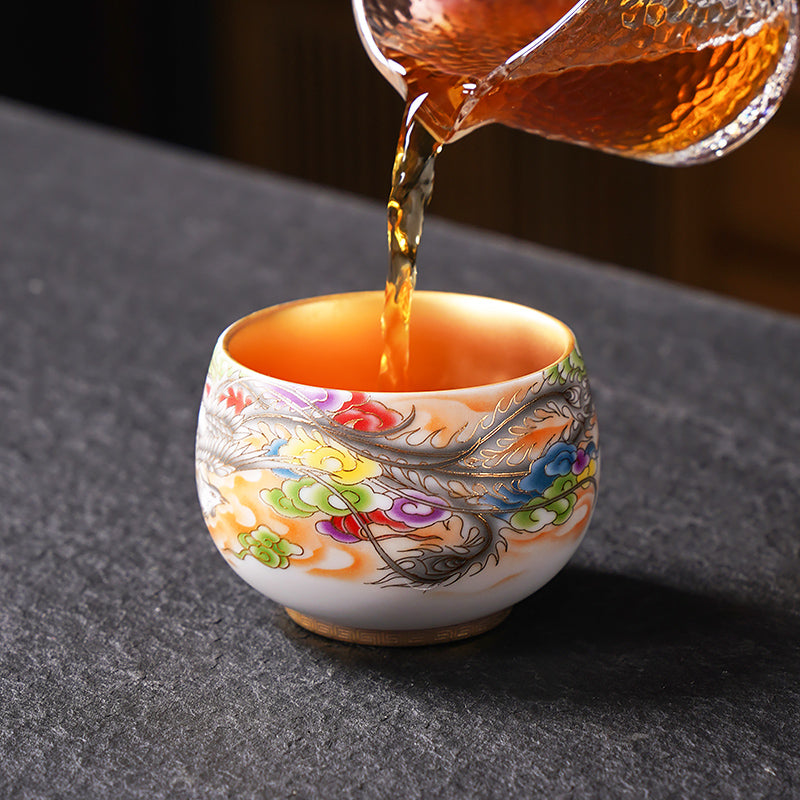 The Phoenix Tea Cup Tenmokus