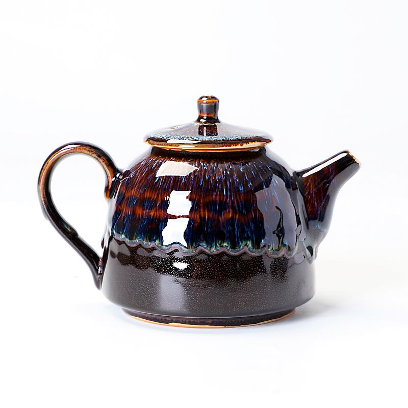 Golden Peacock Teapot Teapot Tenmokus