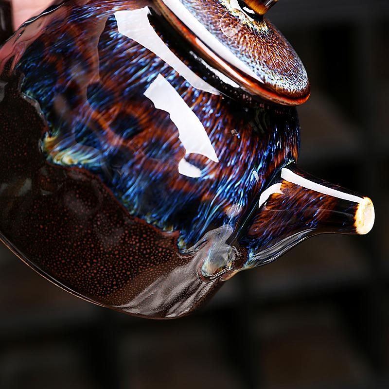 Golden Peacock Teapot Teapot Tenmokus