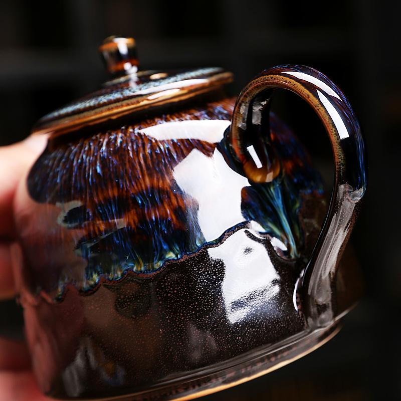 Golden Peacock Teapot Teapot Tenmokus