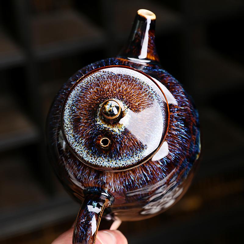 Golden Peacock Teapot Teapot Tenmokus