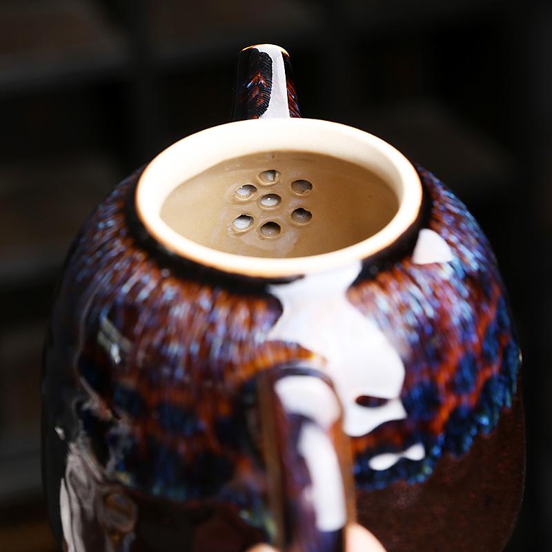 Golden Peacock Teapot Teapot Tenmokus