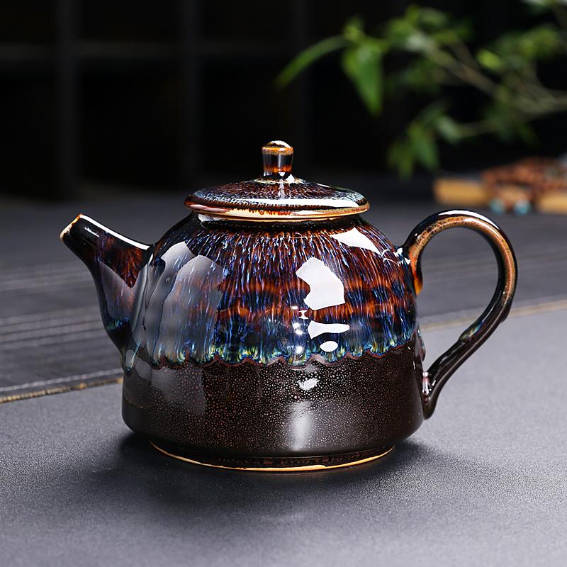 Golden Peacock Teapot Teapot Tenmokus