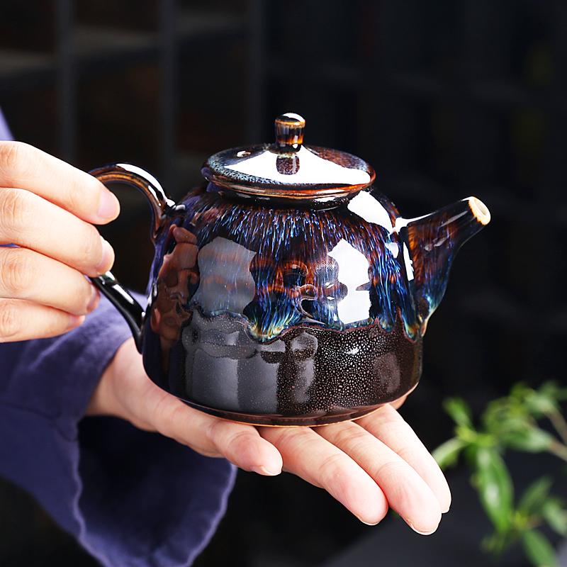 Golden Peacock Teapot Teapot Tenmokus