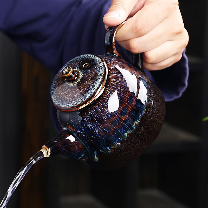 Golden Peacock Teapot Teapot Tenmokus