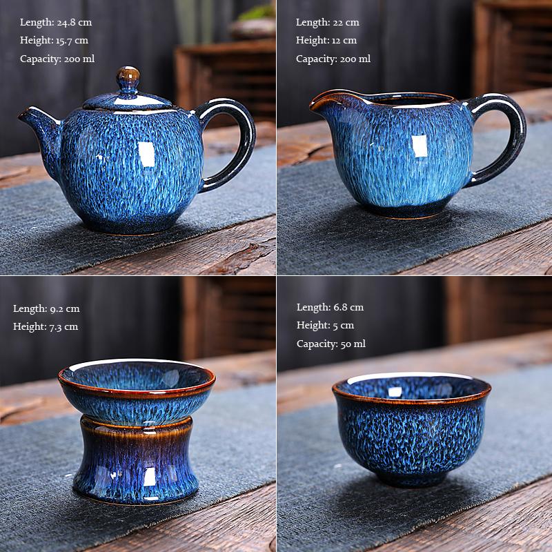 IceFire Tea Set Tea Set Tenmokus