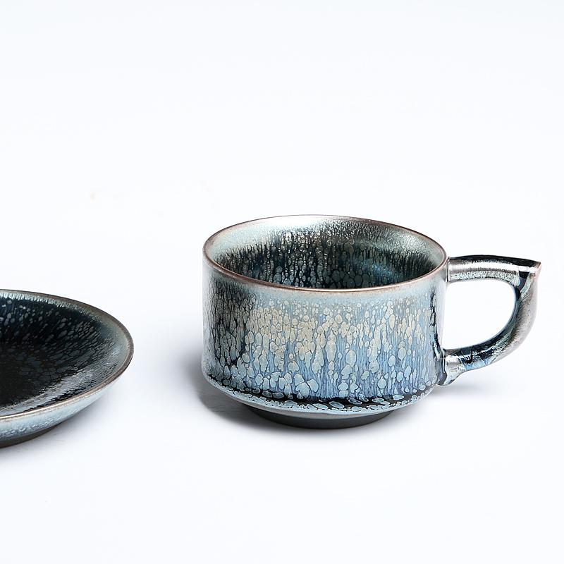 Raindrops Coffee Mug Tea Cup Tenmokus