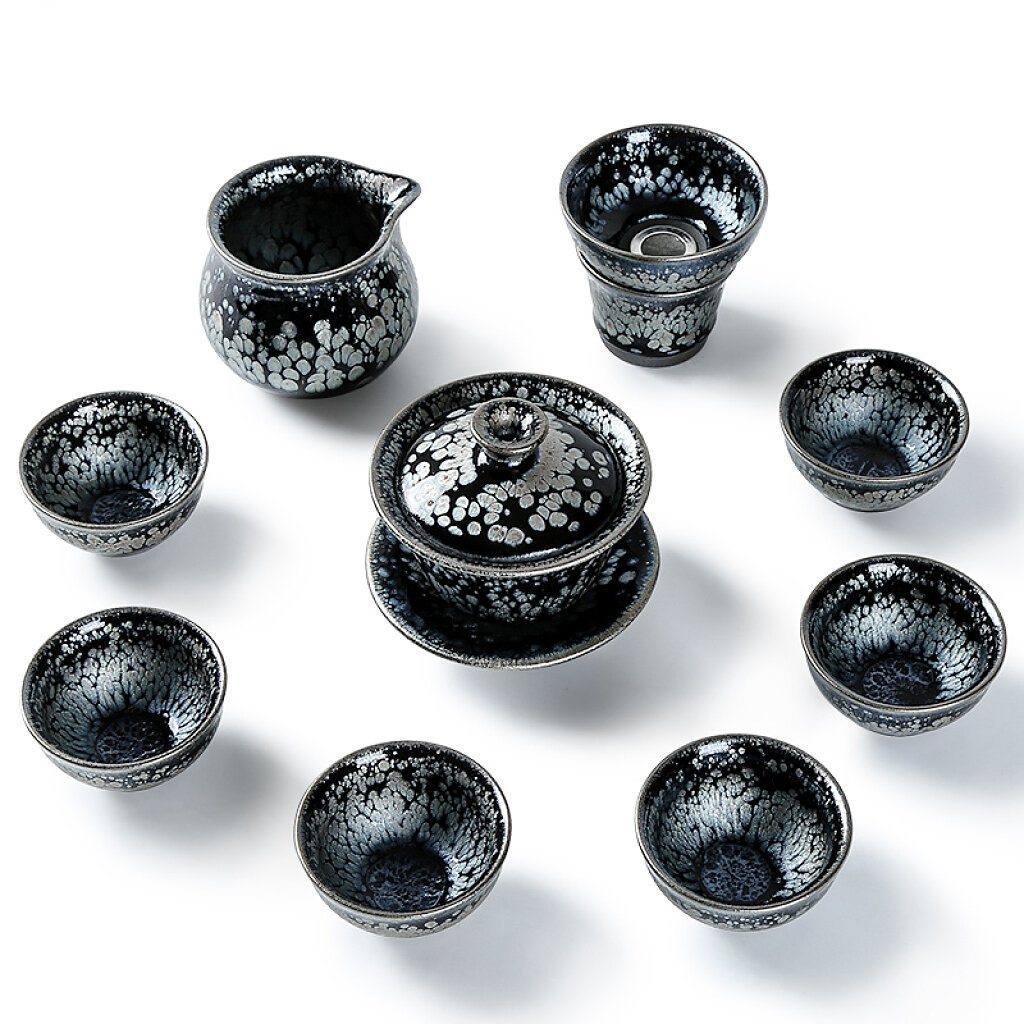 Snowflake Tea Set Tea Set Tenmokus