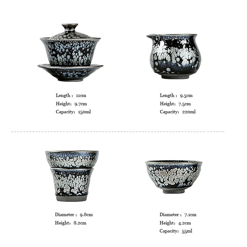 Snowflake Tea Set Tea Set Tenmokus