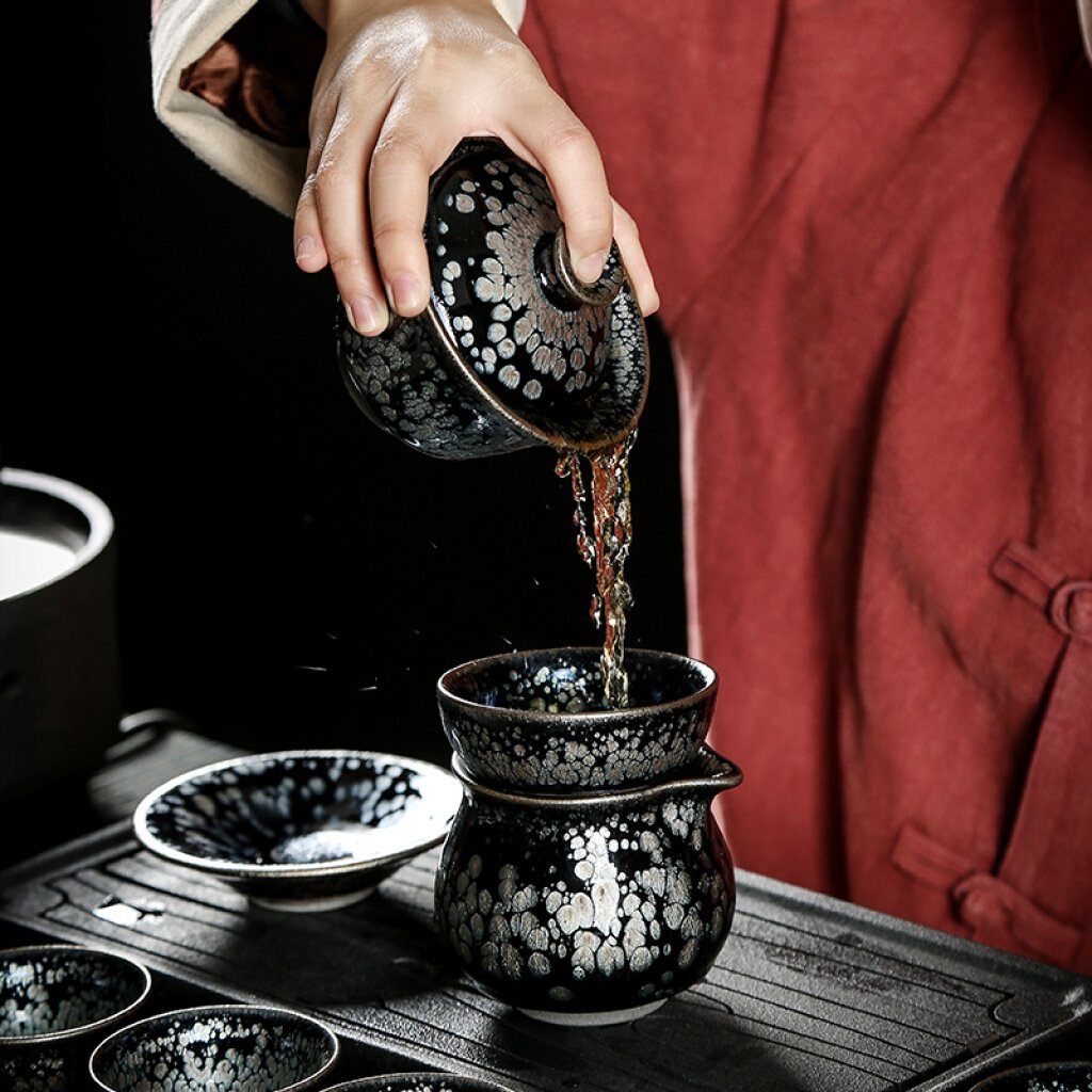 Snowflake Tea Set Tea Set Tenmokus