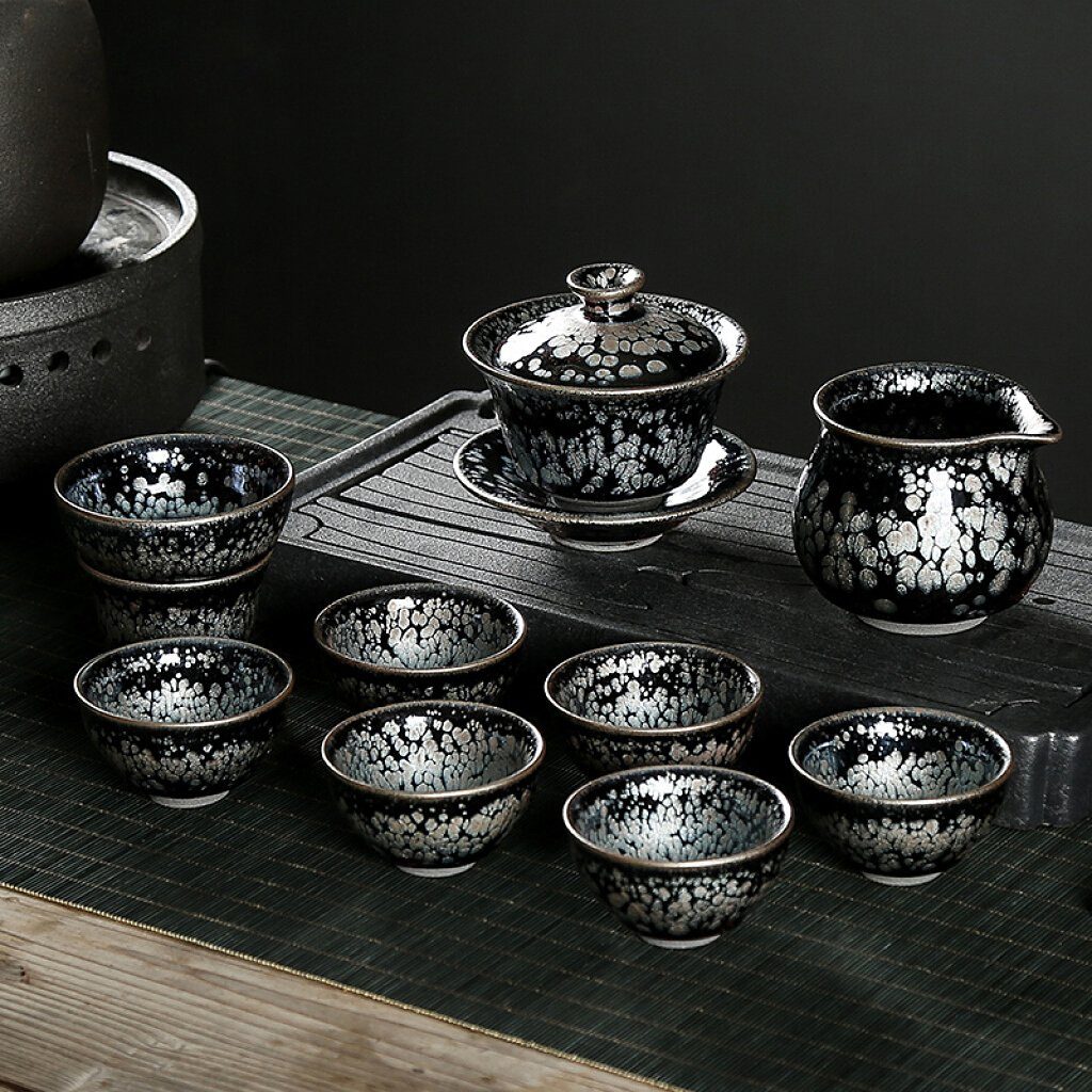 Snowflake Tea Set Tea Set Tenmokus