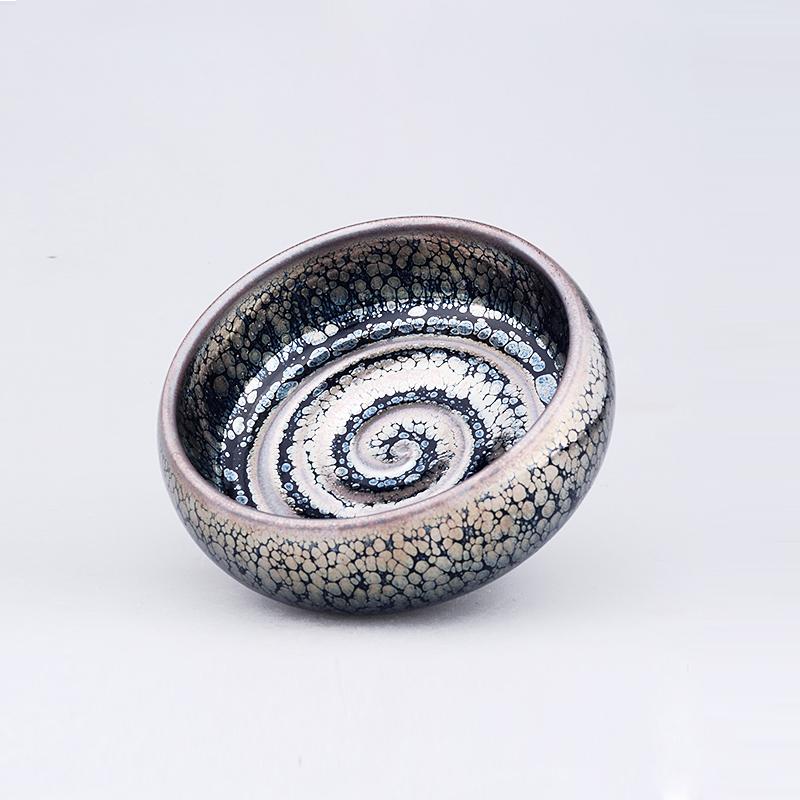 Swirl Tea Cup Tenmokus