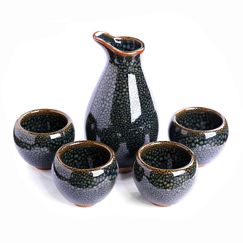 Wood Sake Set Sake Set Tenmokus