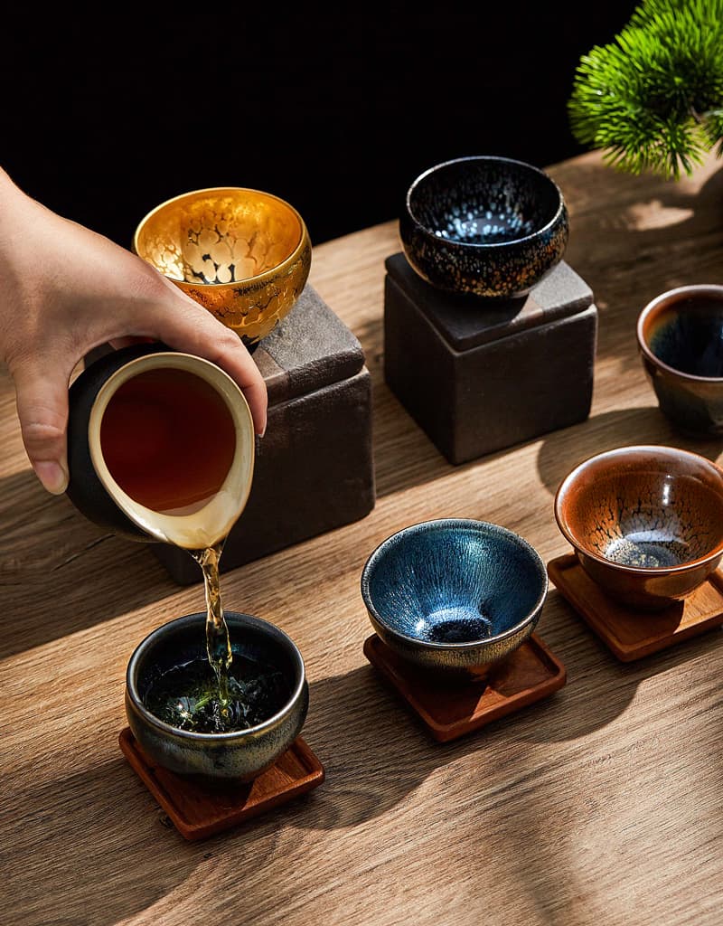 天目飾り壺 Nebula Jian Zhan Tenmoku Tea Cup – Tenmokus