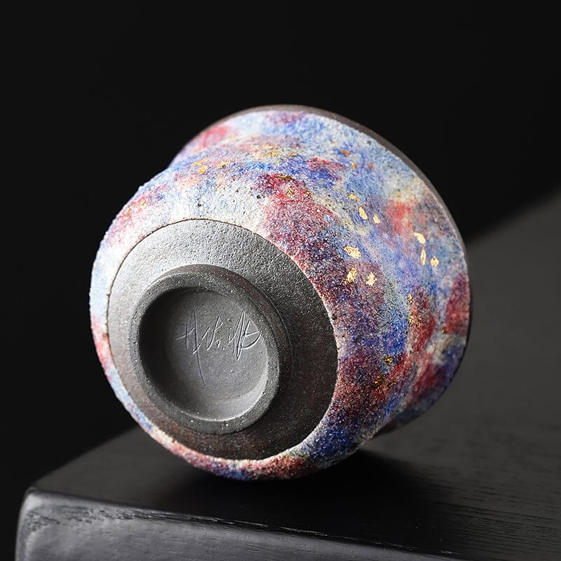 Blaze Sparks Tea Cup Tenmokus