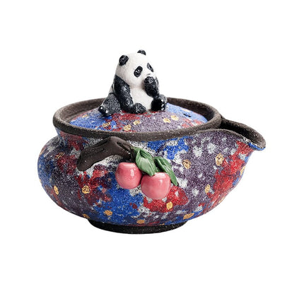 Celestial Bloom Teapot Tenmokus