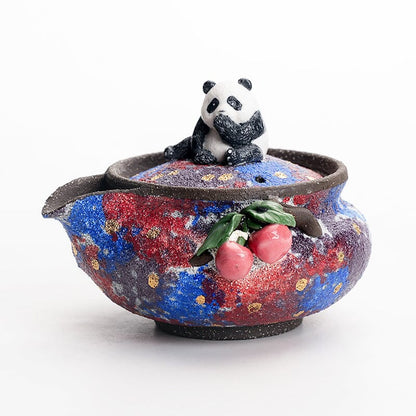 Blaze Sparks Teapot Tenmokus