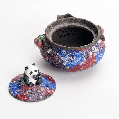 Blaze Sparks Teapot Tenmokus