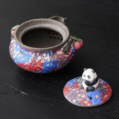 Blaze Sparks Teapot Tenmokus