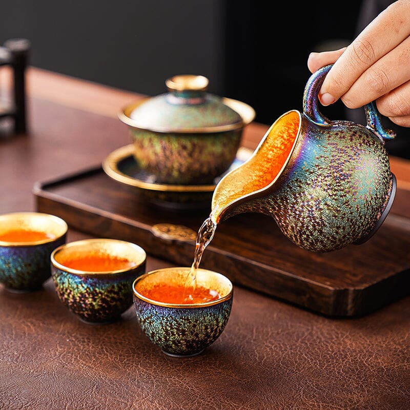 Golden Magic Jian Zhan Tenmoku Tea Set | Tenmokus