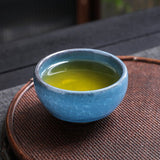 Lake Blue Tea Cup Tenmokus