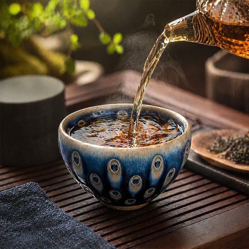 Peacock Eye Tea Cup Tenmokus