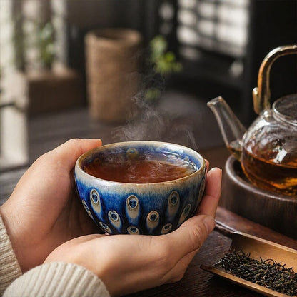Peacock Eye Tea Cup Tenmokus