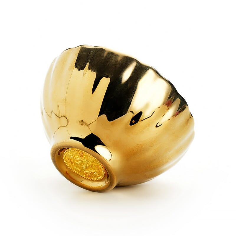 Vivid Gold Tea Cup Tenmokus