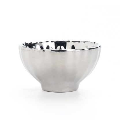 Vivid Silver Tea Cup Tenmokus