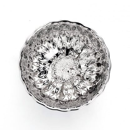 Vivid Silver Tea Cup Tenmokus