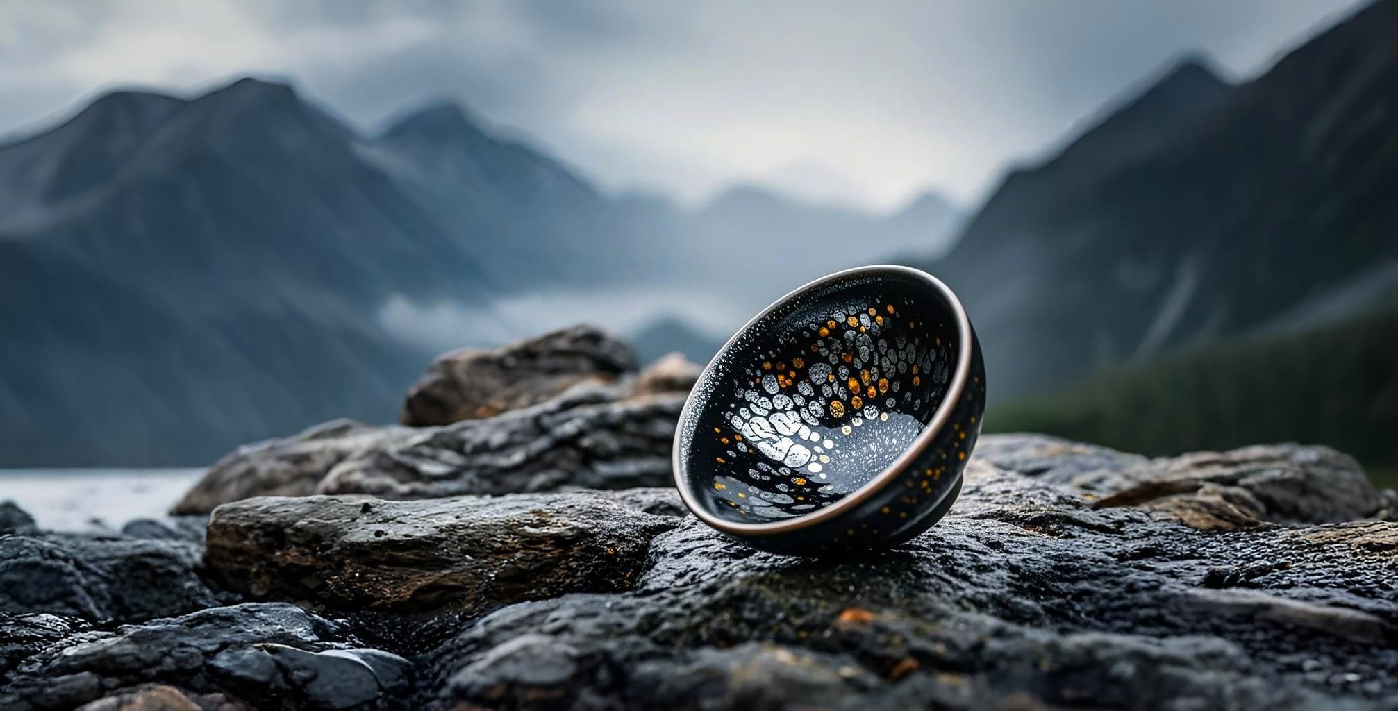 Tenmokus-手工制作的Jian Zhan Tenmoku茶杯和碗