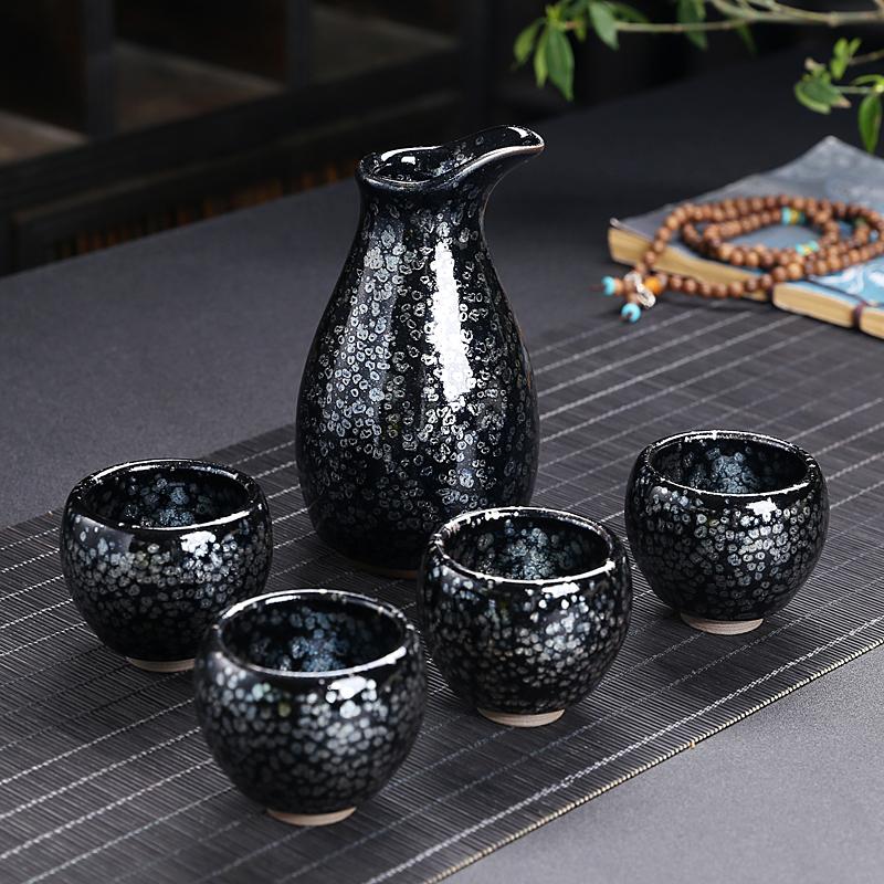 Cells Glazed Sake Set – Tenmokus