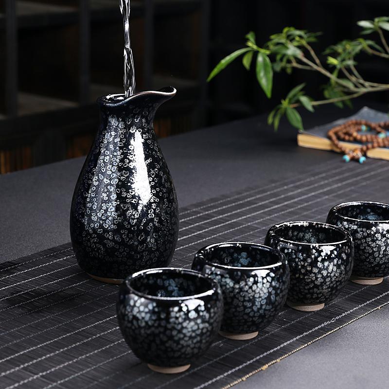 Cells Glazed Sake Set – Tenmokus