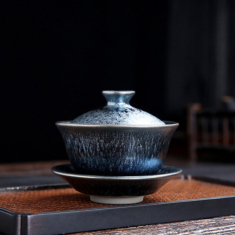 Glacier Jian Zhan Tenmoku Tea Set | Tenmokus
