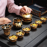 Gold Tea Set Tea Set Tenmokus